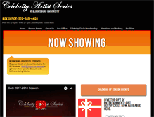Tablet Screenshot of celebrityartistseries.com